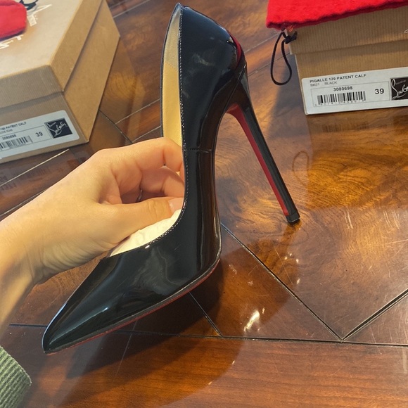 Christian Louboutin Pigalle 120 Patent Calf BK01 size 39 - Picture 6 of 17